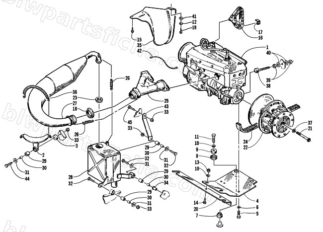 ENGINE AND RELATED PARTS diagram