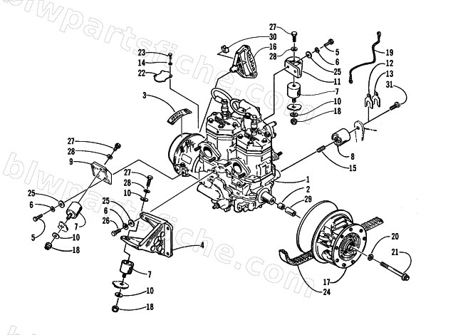 ENGINE AND RELATED PARTS diagram