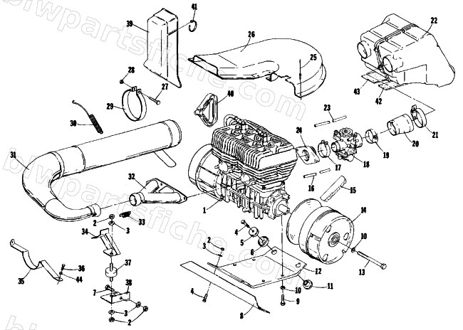 ENGINE AND RELATED PARTS diagram