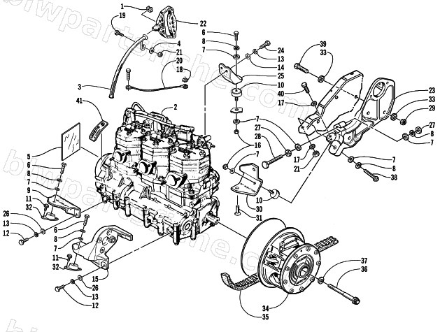 ENGINE AND RELATED PARTS diagram