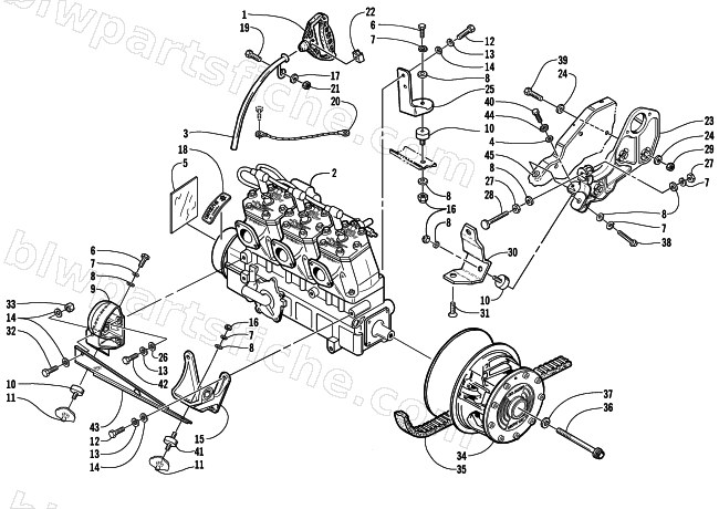 ENGINE AND RELATED PARTS diagram