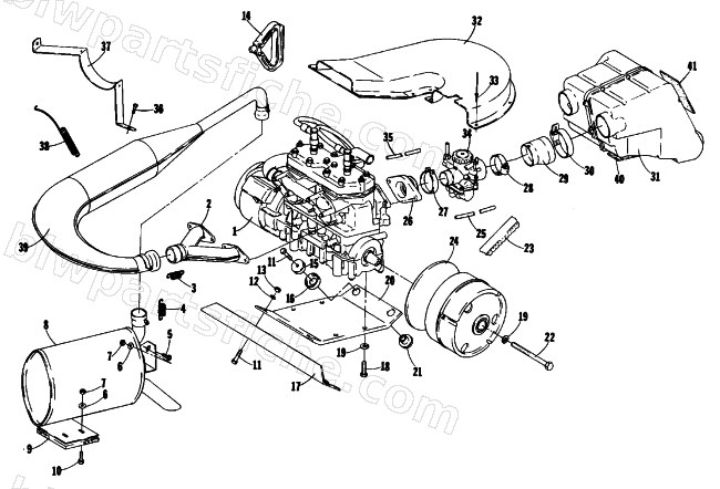ENGINE AND RELATED PARTS diagram