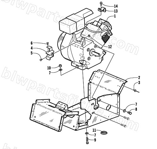 ENGINE AND RELATED PARTS diagram
