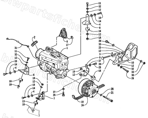 ENGINE AND RELATED PARTS diagram