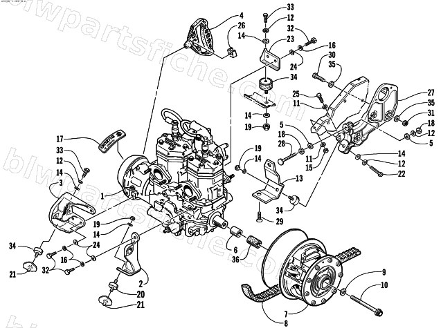 ENGINE AND RELATED PARTS diagram