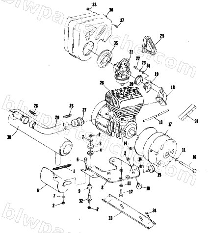ENGINE AND RELATED PARTS diagram