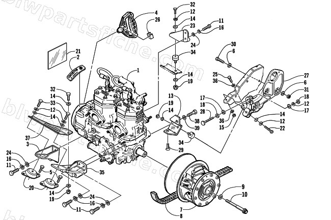 ENGINE AND RELATED PARTS diagram