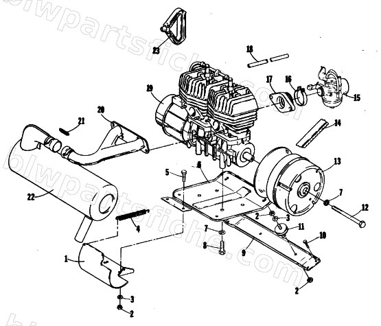 ENGINE AND RELATED PARTS diagram