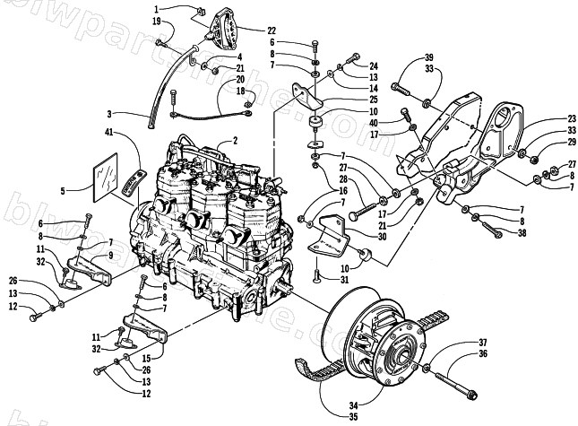 ENGINE AND RELATED PARTS diagram