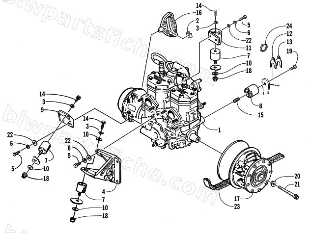 ENGINE AND RELATED PARTS diagram