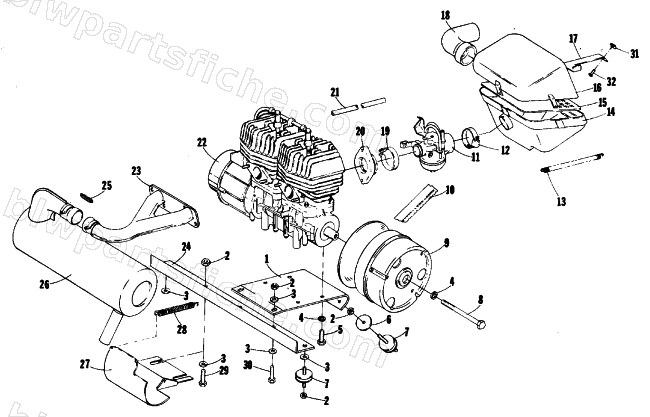 ENGINE AND RELATED PARTS diagram
