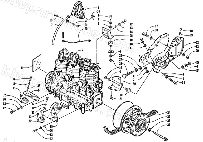 ENGINE AND RELATED PARTS diagram