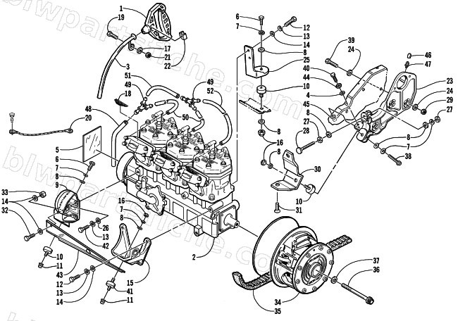 ENGINE AND RELATED PARTS diagram