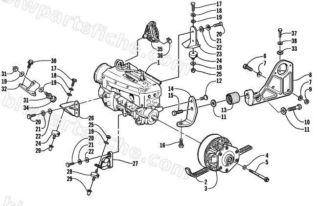 ENGINE AND RELATED PARTS diagram