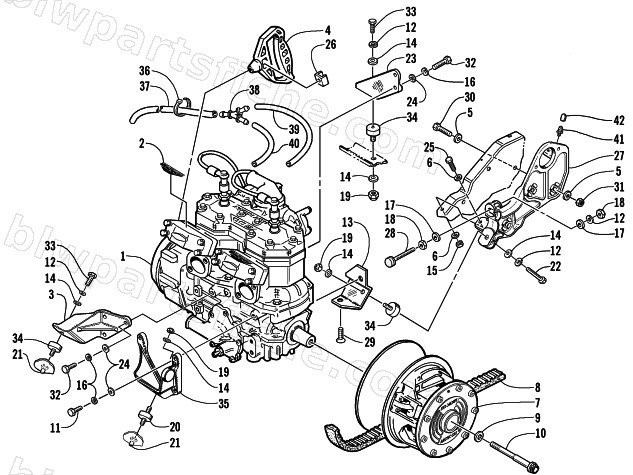 ENGINE AND RELATED PARTS diagram
