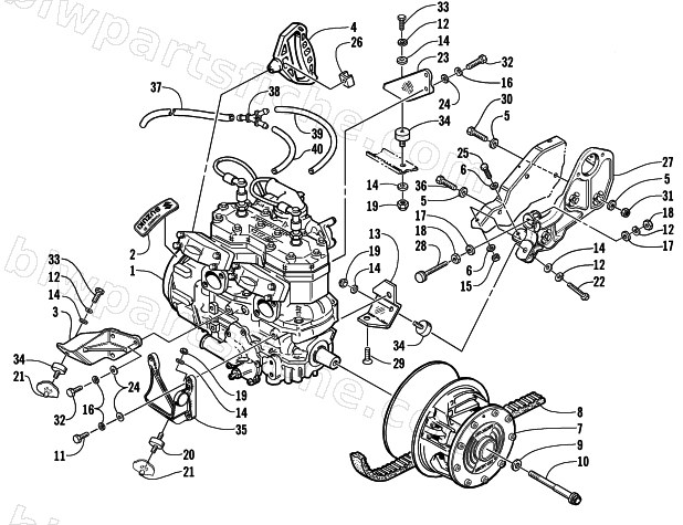 ENGINE AND RELATED PARTS diagram