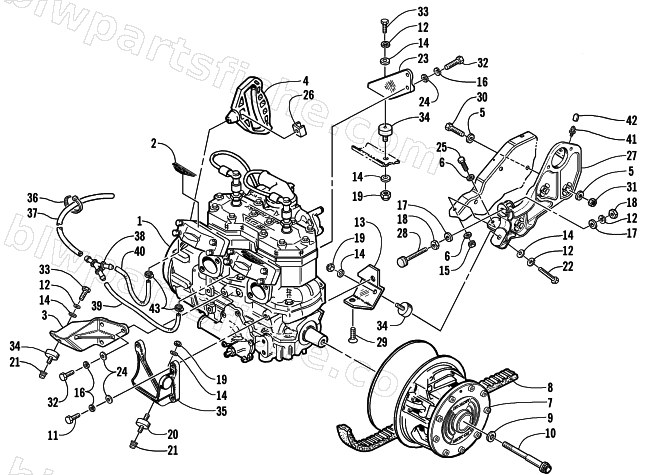 ENGINE AND RELATED PARTS diagram