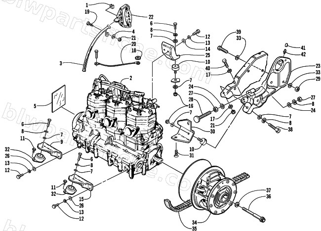 ENGINE AND RELATED PARTS diagram