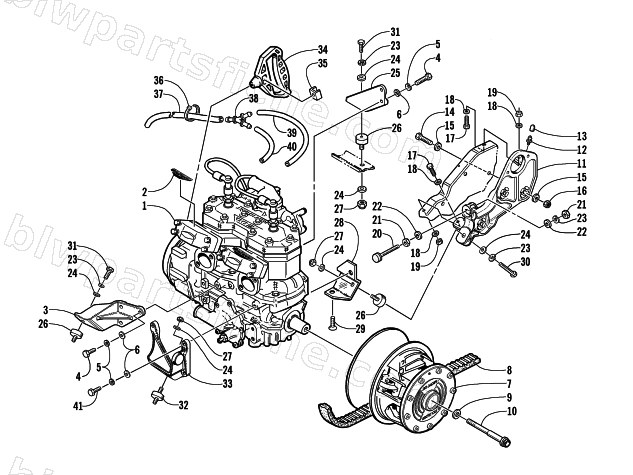 ENGINE AND RELATED PARTS diagram