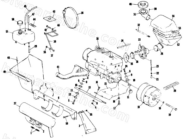 ENGINE AND RELATED PARTS diagram