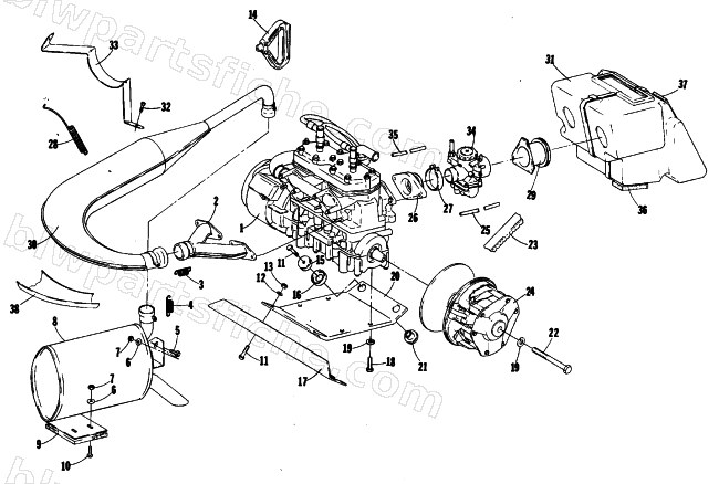 ENGINE AND RELATED PARTS diagram