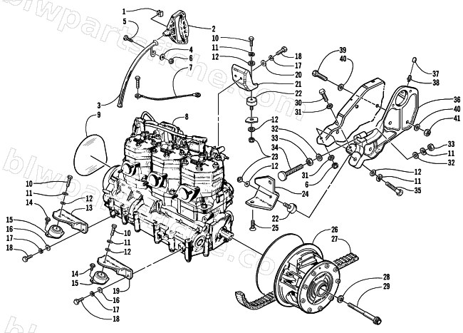 ENGINE AND RELATED PARTS diagram