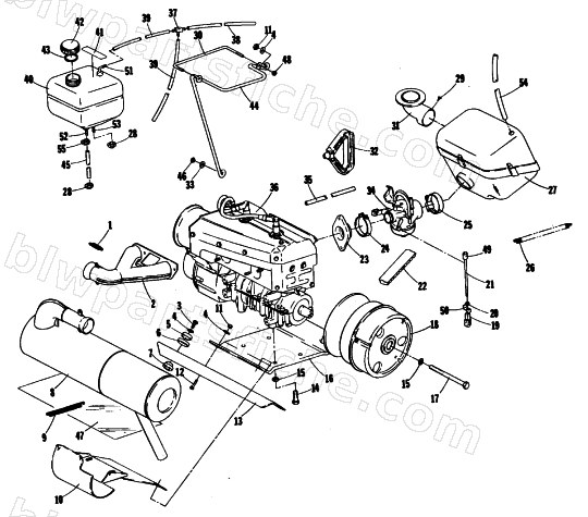 ENGINE AND RELATED PARTS diagram