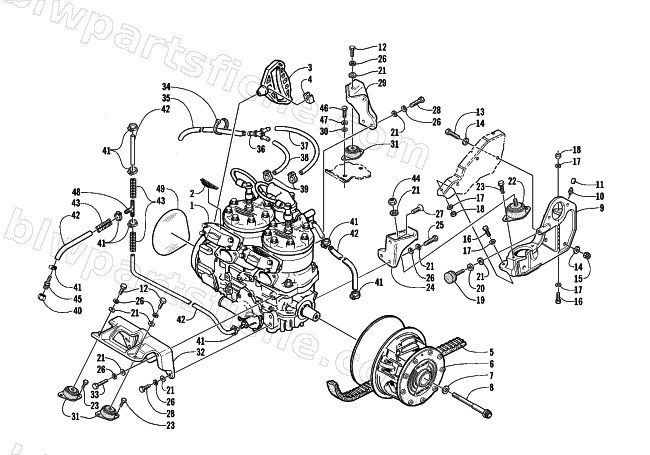 ENGINE AND RELATED PARTS diagram