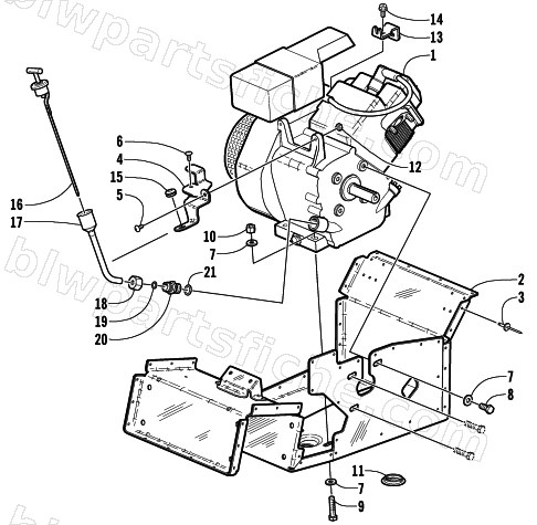 ENGINE AND RELATED PARTS diagram