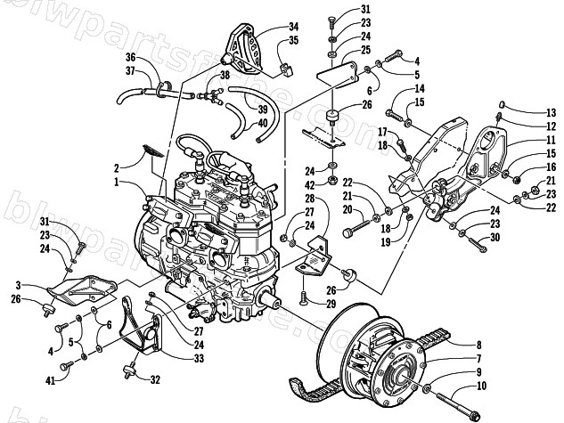 ENGINE AND RELATED PARTS diagram