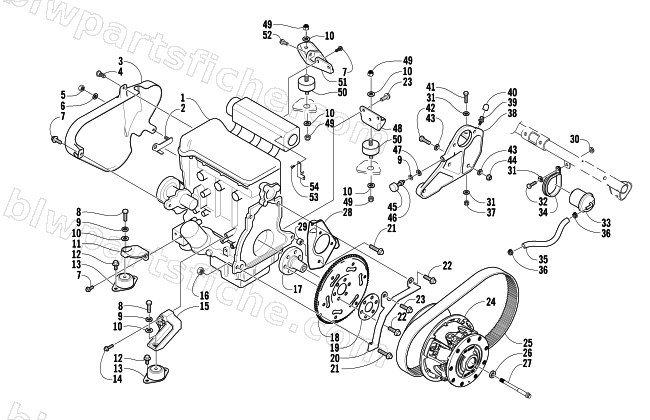 ENGINE AND RELATED PARTS diagram