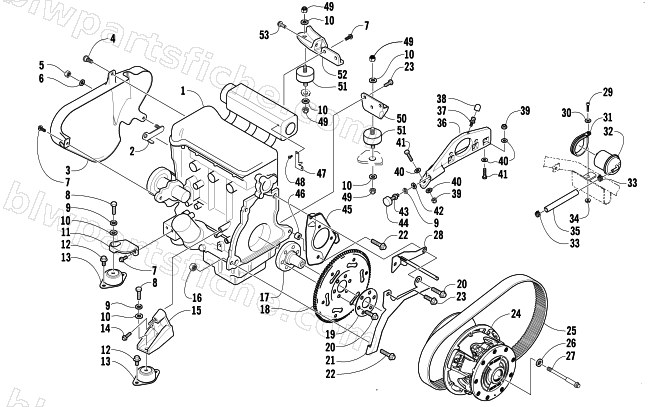 ENGINE AND RELATED PARTS diagram