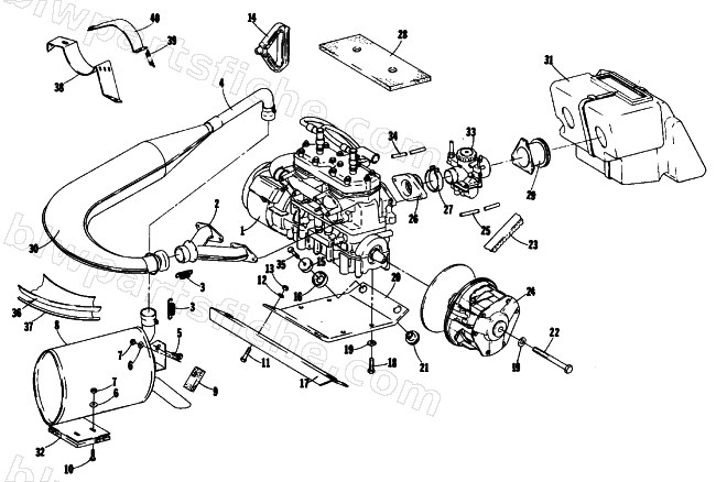 ENGINE AND RELATED PARTS diagram