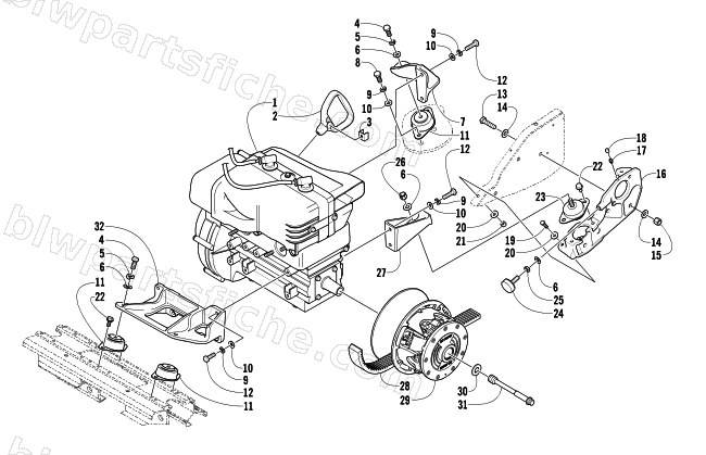 ENGINE AND RELATED PARTS diagram