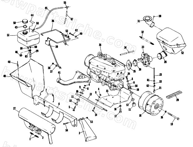 ENGINE AND RELATED PARTS diagram