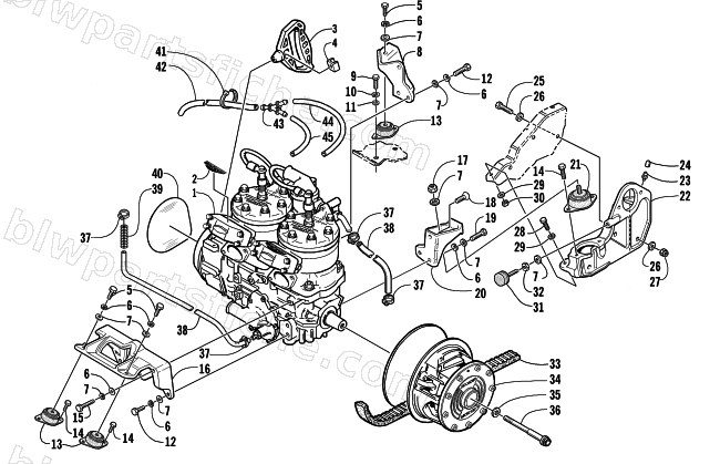 ENGINE AND RELATED PARTS diagram