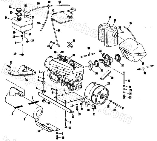ENGINE AND RELATED PARTS diagram
