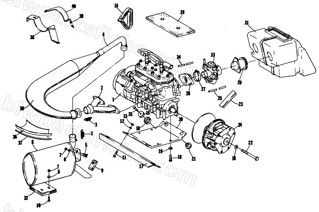 ENGINE AND RELATED PARTS diagram