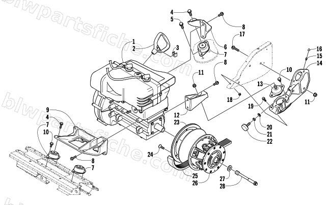 ENGINE AND RELATED PARTS diagram
