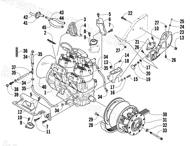 ENGINE AND RELATED PARTS diagram
