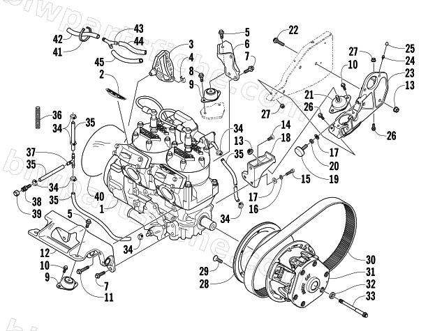 ENGINE AND RELATED PARTS diagram