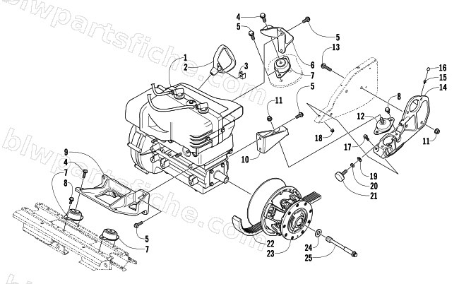 ENGINE AND RELATED PARTS diagram