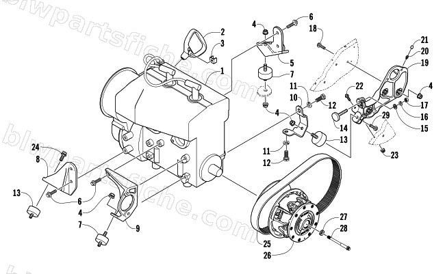 ENGINE AND RELATED PARTS diagram