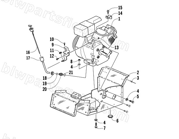 ENGINE AND RELATED PARTS diagram