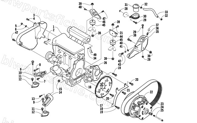 ENGINE AND RELATED PARTS diagram