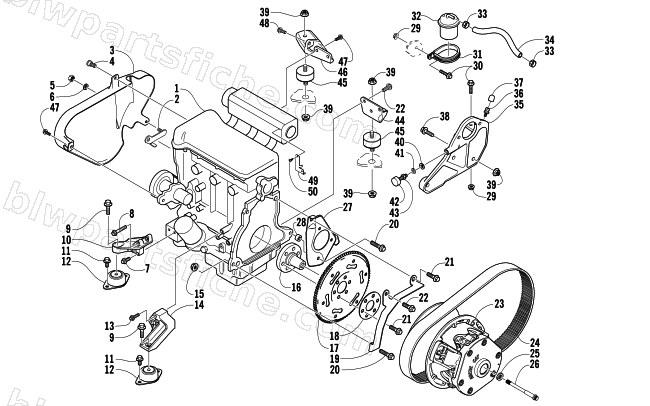 ENGINE AND RELATED PARTS diagram