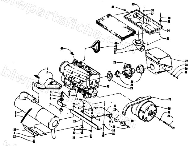 ENGINE AND RELATED PARTS diagram