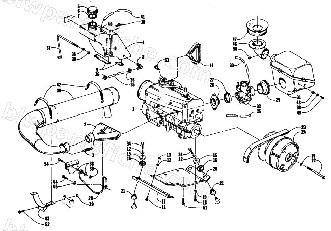 ENGINE AND RELATED PARTS diagram