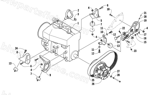 ENGINE AND RELATED PARTS diagram