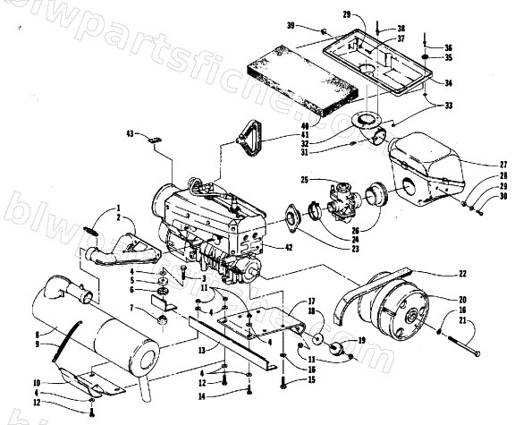 ENGINE AND RELATED PARTS diagram